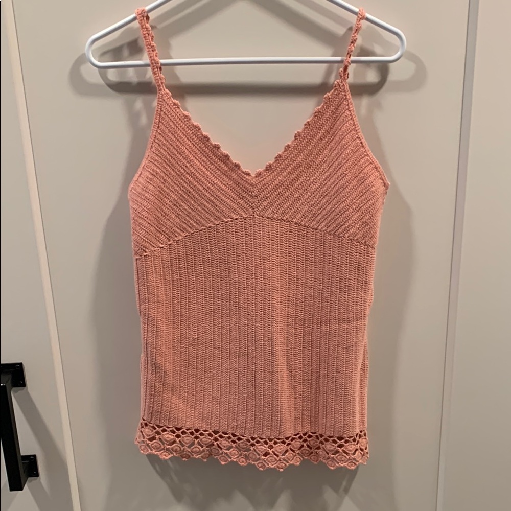 Indigenous “One Weave” Coral Organic Cotton Camisole Top